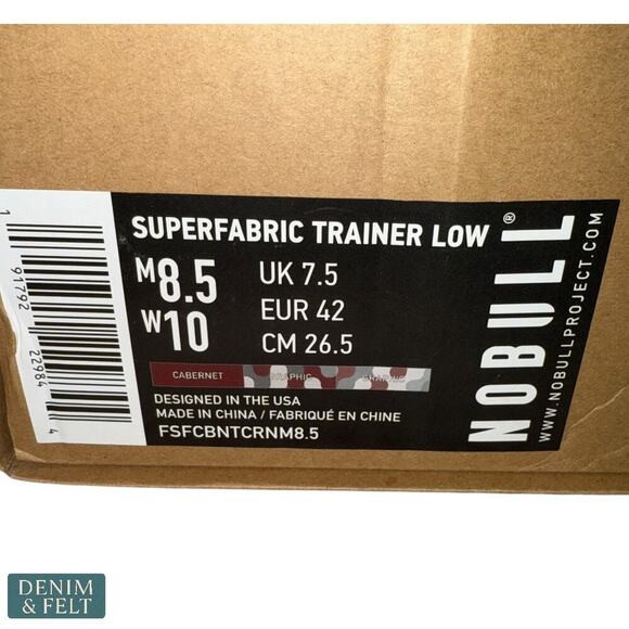 NOBULL Unisex Radial Trainer Cabernet Red Gym CrossFit Shoes/Sneakers - Picture 15 of 16